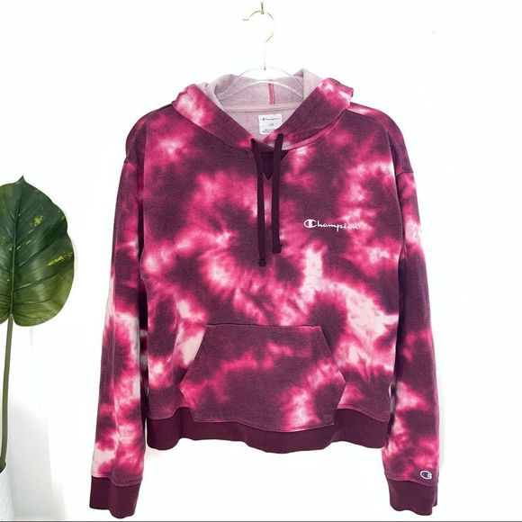 Champion Tops - CHAMPION | Purple Tie Dye Hoodie